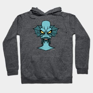 Fish Face - Aqua Demon Hoodie